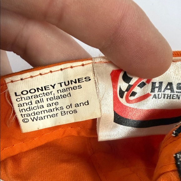 Vintage Dale Junior, NASCAR Looney Tunes hat Orange and Black Cap - Picture 7 of 8